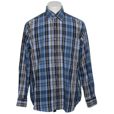 Shirt (Blauw, Zwart, Beige) van Rick Armand Katoen, Polyester