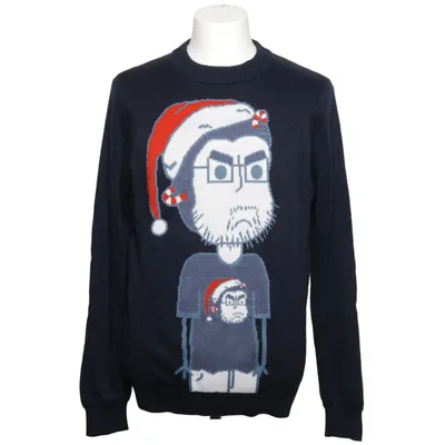 Pull de Noël (Bleu, Multicolore) de Tipsyelves Acrylique