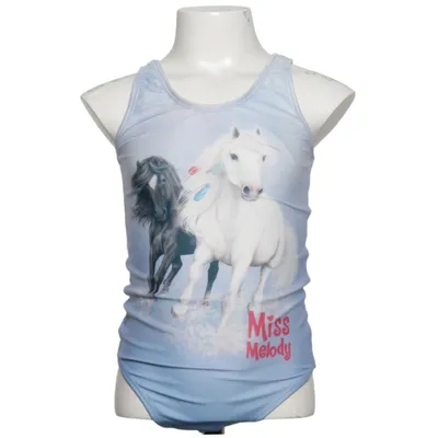 Swimsuit (Blue, Multicolored) from Miss Melody Elastane, Polyester