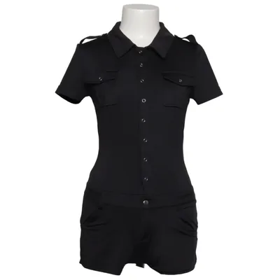 Jumpsuit (Black) from Cottelli Collection Elastane, Polyester