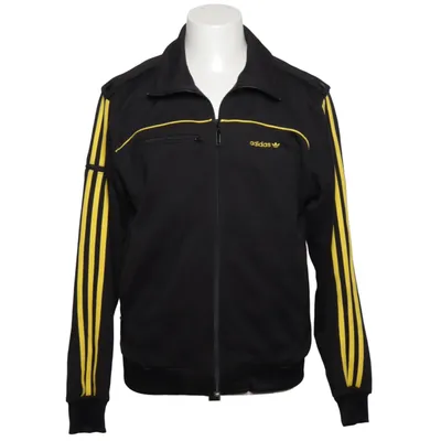 Træningsjakke (Sort, Gul) fra Adidas Originals Bomuld, Polyester