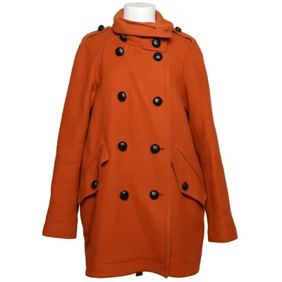 Coat (Orange) from Burberry Brit Cashmere, Polyamide, Viscose, Wool