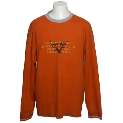 Langarmshirt (Orange, Grau) von Pall Mall Baumwolle