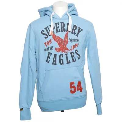 Huvtröja (Blå) från Superdry Bomull, Polyester