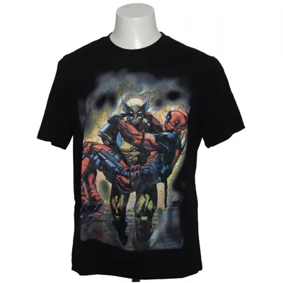 T-shirt (Sort, Flerfarvet) fra Marvel Bomuld