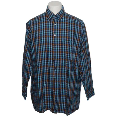 Button down shirt (Blue, Brown, Multicolored) from Hatico