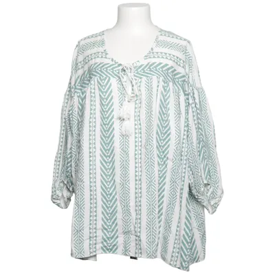 Blouse (Groen, Wit) van Garconne Katoen, Elastaan, Linnen, Viscose