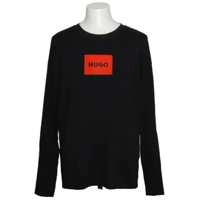 Langærmet t-shirt (Sort, Rød) fra Hugo Boss