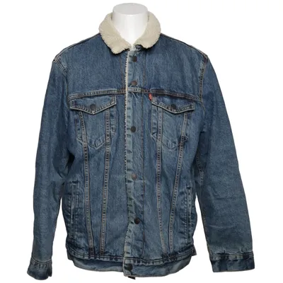 Fodrad jeansjacka (Sherpa Trucker Jacket) från Levi Strauss & Co Bomull, Polyester