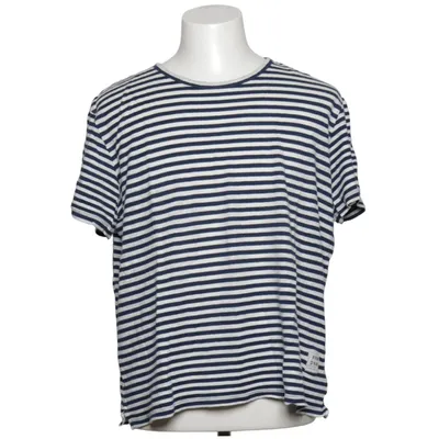 T-shirt (Blå, Hvid) fra Paolo Pecora Bomuld, Linned