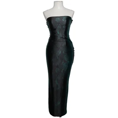Dress (Green, Black) from JLUXLABEL Elastane, Polyester