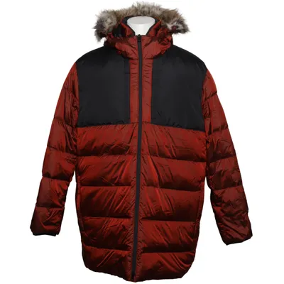 Daunenjacke (Rot, Schwarz) von Lands' End Acryl, Daune, Feder, Nylon, Polyester