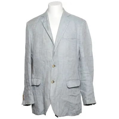 Blazer (Blue) from Tom Rusborg Cotton, Linen, Polyester, Viscose