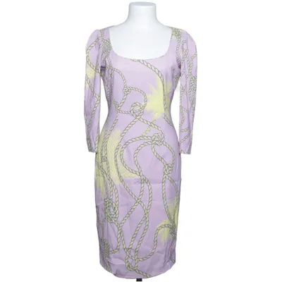 Jurk (Lila, Geel, Meerkleurig) van Versace Collection Elastaan, Polybutyleen, Viscose