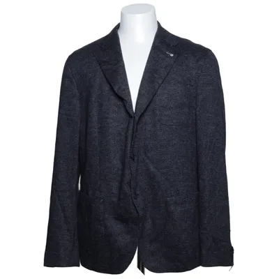 Blazer (Gray) from Barutti Cotton, Polyester, Viscose, Wool