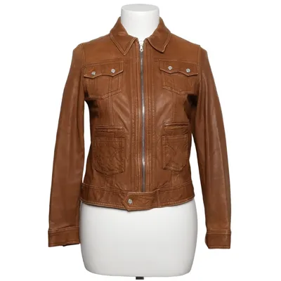 Leather jacket (Brown) from Dolce & Gabbana Junior Polyester