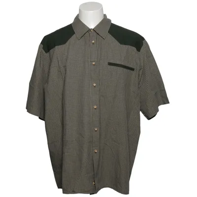 Chemise à manches courtes (Vert, Beige) de Luko Coton