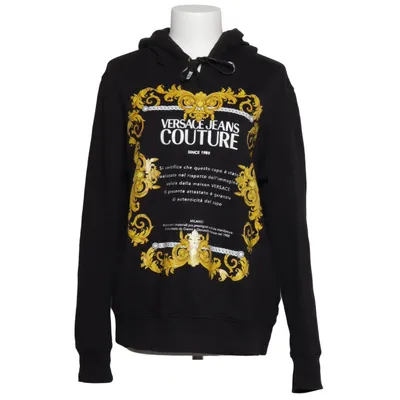 Hættetrøje (Sort, Guld) fra Versace Jeans Couture Bomuld, Elastan