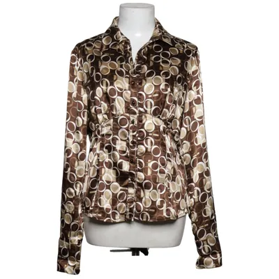 Blouse (Brown, Beige, White) from Fashion Elle