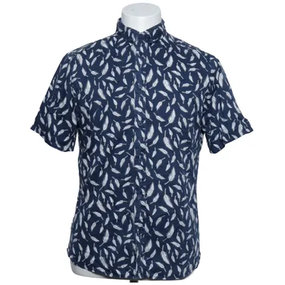 Short sleeve shirt (Blue, White) from RVLT Revolution Cotton