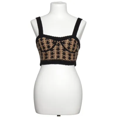 Crop top (Svart, Beige) från Red Valentino Akryl, Mohair, Polyamid, Polyester