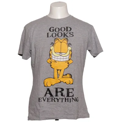 T-shirt (Grå, Flerfarvet) fra Garfield Bomuld, Viscose