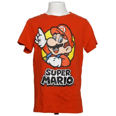 T-shirt (Rød, Flerfarvet) fra Super Mario Bomuld