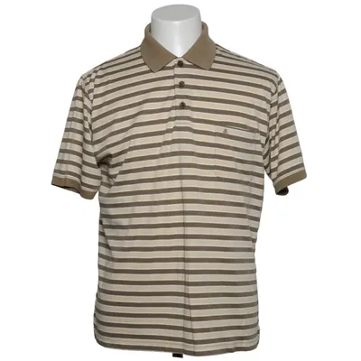 Polo shirt (Brown, Beige, White) from Ragman Cotton, Polyester