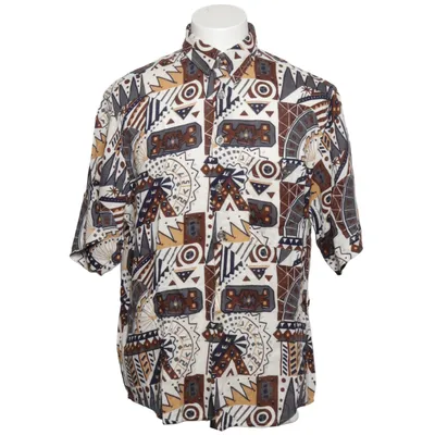 Chemise à manches courtes (Blanc, Marron, Bleu) de Marc Gibaldi