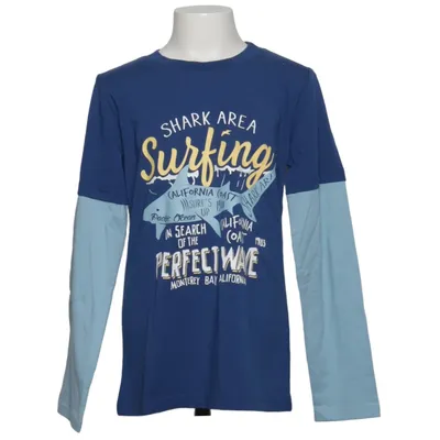 Baseball T-shirt (Blue) from Lamino Cotton, Elastane
