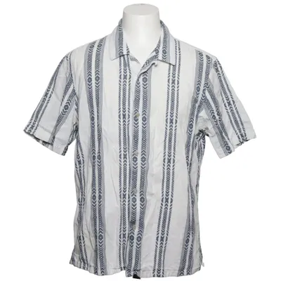 Short sleeve shirt (White, Blue) from Easy Cotton