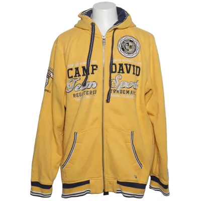 Huvtröja (Gul, Blå) från Camp David Bomull, Polyester