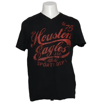 T-shirt (Zwart, Rood) van Cedarwood State Katoen