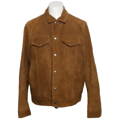 Leather jacket (Brown) from Schott NYC Cotton, Nylon, Suede