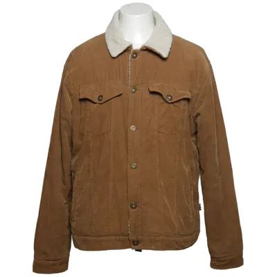 Foret Jeansjakke (Brun) fra Le Breve Bomuld, Polyester
