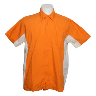 Short sleeve shirt (Orange, Beige) from KTM Cotton, Polyester