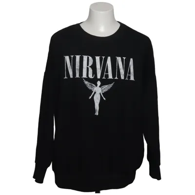 Collegetröja (Svart) från Nirvana Bomull, Polyester