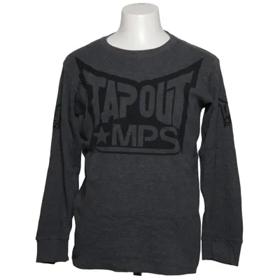 Long sleeve T-shirt (Gray) from Tapout Cotton