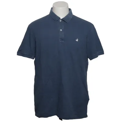 Polo shirt (Blue) from Brooksfield Cotton, Leather