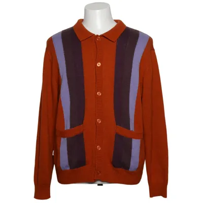 Cardigan (Orange, Multicolored) from Obey Acrylic, Wool