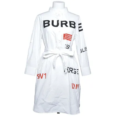 Skjortklänning (Vit, Svart, Röd) från Burberry Bomull