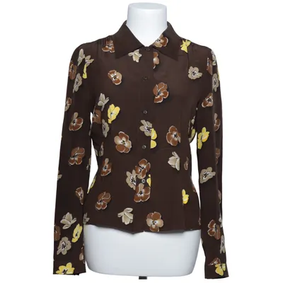 Shirt (Bruin, Meerkleurig) van Prada Zijde