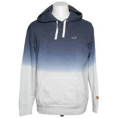 Sweat à capuche (Bleu, Blanc) de Hollister Co Coton, Polyester