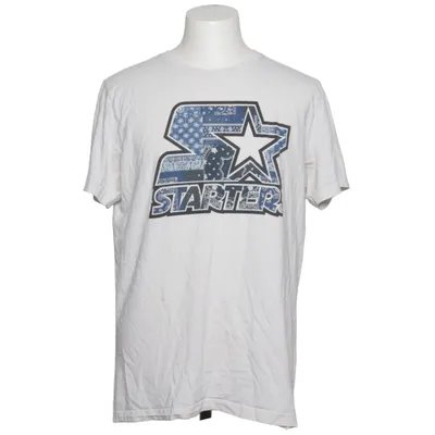 T-shirt (Blanc, Bleu) de Starter Black Label Coton