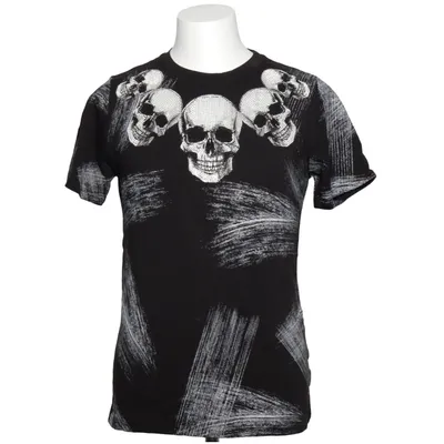 T-shirt (Black, Silver) from Flex Style Cotton