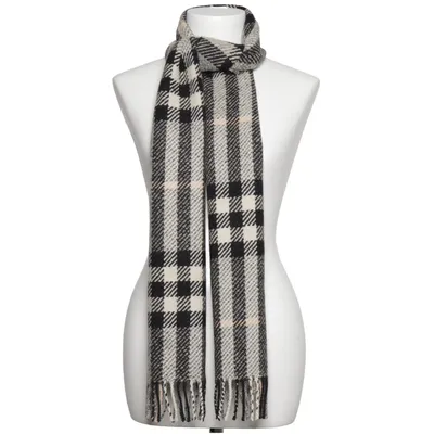 Halsduk (Grå, Svart, Vit) från Burberry Kashmir, Ull