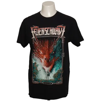 T-shirt (Schwarz, Mehrfarbig) von Gildan Baumwolle