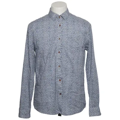 Shirt (Blauw, Wit) van No Excess Katoen, Elastaan
