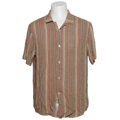 Kortærmet skjorte (Beige, Rød, Brun) fra Pier One Viscose