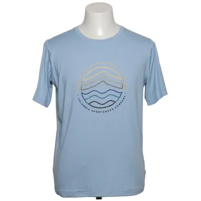 T-shirt (Blå) fra Columbia Sportswear Elastan, Genanvendt polyester
